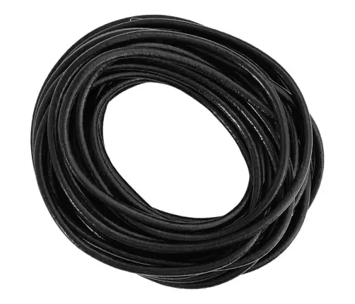 Ādas Aukla Melna Ø5 Mm X 5 M Āda Vidaxl