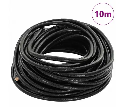 Ādas Aukla Melna Ø5 Mm X 10 M Āda Vidaxl