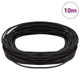 Ādas Aukla Tumši Brūna Ø1,5 Mm X 10 M Āda Vidaxl