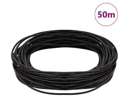 Ādas Aukla Tumši Brūna Ø1,5 Mm X 50 M Āda Vidaxl