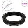 Ādas Aukla Tumši Brūna Ø1,5 Mm X 50 M Āda Vidaxl