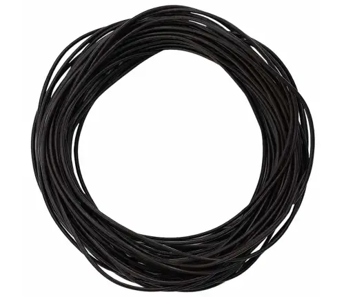 Ādas Aukla Tumši Brūna Ø2 Mm X 10 M Āda Vidaxl