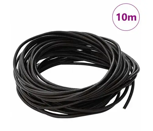 Ādas Aukla Tumši Brūna Ø3 Mm X 10 M Āda Vidaxl