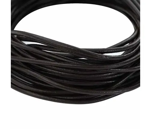 Ādas Aukla Tumši Brūna Ø3 Mm X 50 M Āda Vidaxl