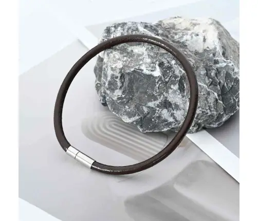 Odinė Gija Tamsiai Rudas Ø4 Mm X 50 M Oda