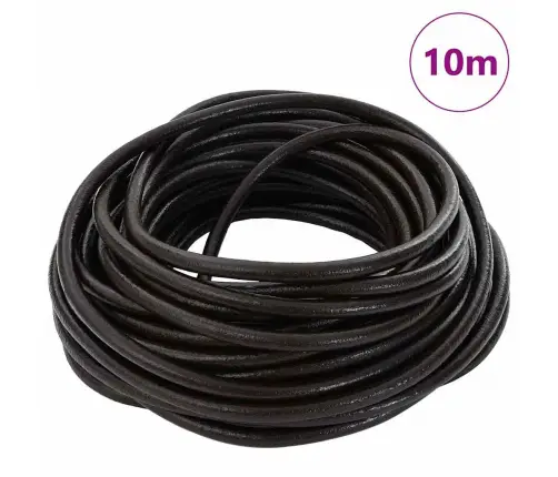 Ādas Aukla Tumši Brūna Ø5 Mm X 10 M Āda Vidaxl