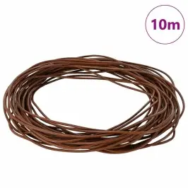 Ādas Aukla Gaiši Brūns Ø1 Mm X 10 M Āda Vidaxl