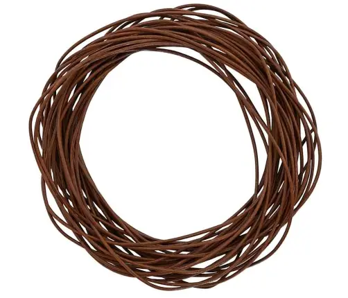 Ādas Aukla Gaiši Brūns Ø1 Mm X 10 M Āda Vidaxl