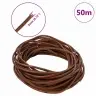 Ādas Aukla Gaiši Brūns Ø3 Mm X 50 M Āda Vidaxl