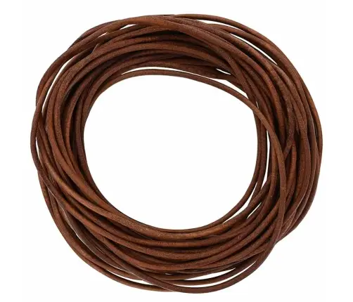 Ādas Aukla Gaiši Brūns Ø3 Mm X 50 M Āda Vidaxl