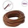 Ādas Aukla Gaiši Brūns Ø5 Mm X 10 M Āda Vidaxl