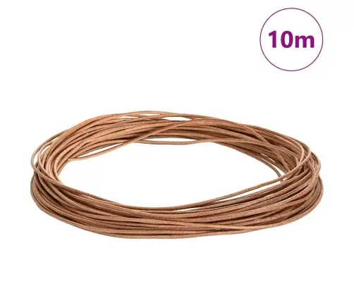 Ādas Aukla Brūna Ø1,5 Mm X 10 M Āda Vidaxl