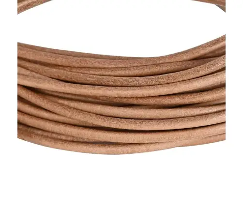 Ādas Aukla Brūna Ø2,5 Mm X 5 M Āda Vidaxl