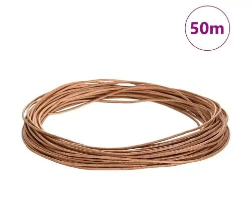 Ādas Aukla Brūna Ø2,5 Mm X 5 M Āda Vidaxl
