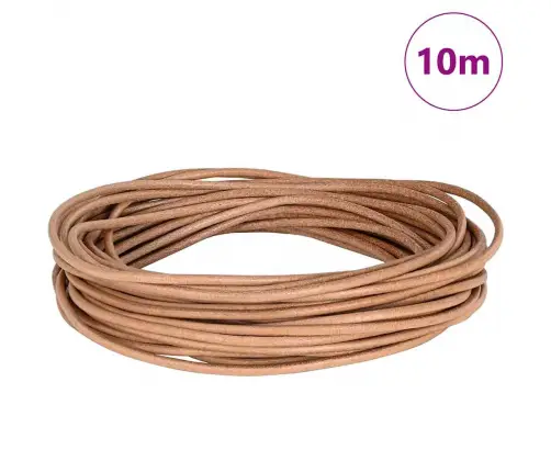 Ādas Aukla Brūna Ø2,5 Mm X 10 M Āda Vidaxl