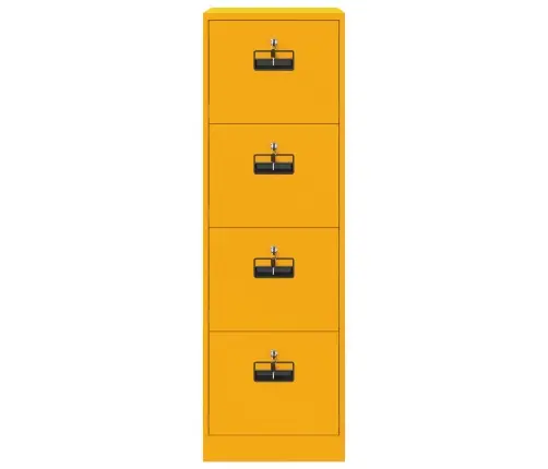 Dokumentu Skapis 2 Pcs Sinapsu Dzeltena 44 X 50 X 106.5 Cm Vidaxl