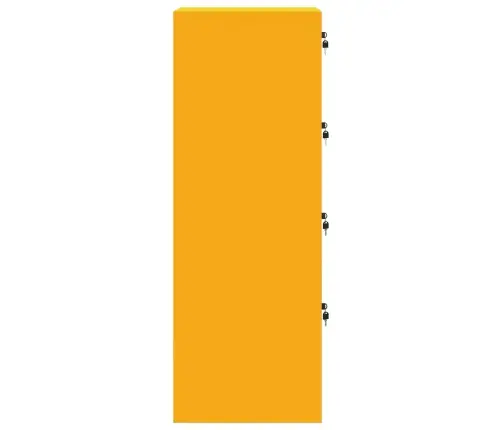 Dokumentu Skapis 2 Pcs Sinapsu Dzeltena 44 X 50 X 106.5 Cm Vidaxl