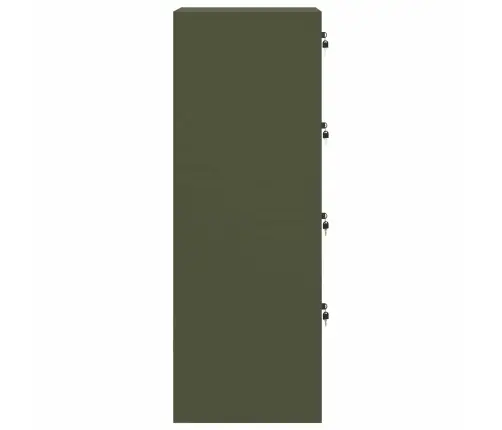 Bylų Spinta Su Stalčių 2 Pcs Alyvuogių Žalia 44 X 50 X 106.5 Cm