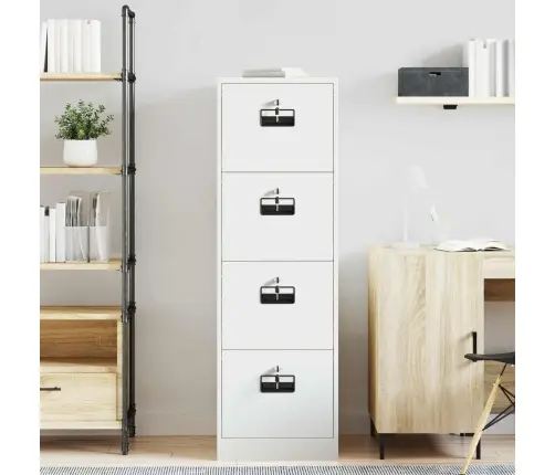 Failikapp 2 Pcs Valge 44 X 50 X 106.5 Cm Külmvalsitud Teras