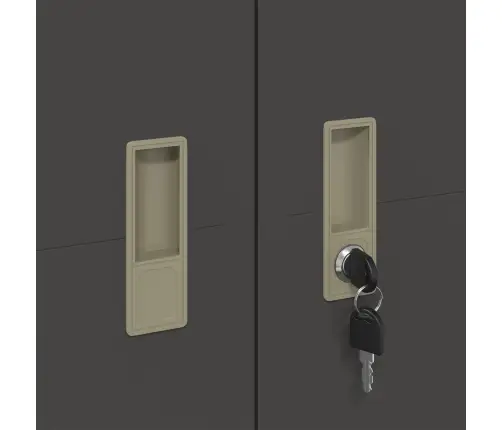 Oppbevaringsskap Su Saugykla 2 Pcs Juoda 90 X 40 X 140 Cm