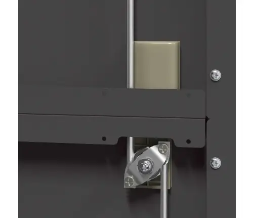 Oppbevaringsskap Su Saugykla 2 Pcs Juoda 90 X 40 X 140 Cm