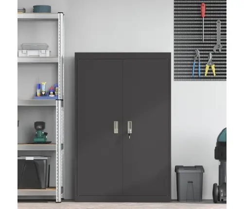 Oppbevaringsskap Su Saugykla 2 Pcs Juoda 90 X 40 X 140 Cm