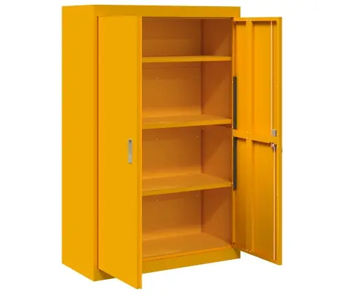 Hoiukapp Ladustamisega 2 Pcs Kollane Sinep 90 X 40 X 140 Cm