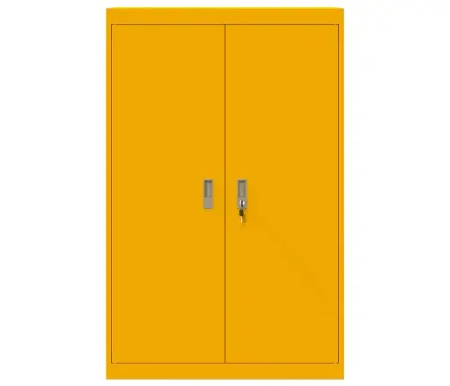 Hoiukapp Ladustamisega 2 Pcs Kollane Sinep 90 X 40 X 140 Cm