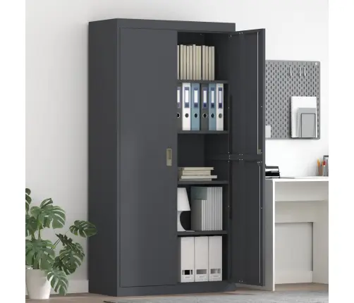 Hoiukapp 2 Pcs Antratsiit 90 X 40 X 180 Cm Külmvalsitud Teras