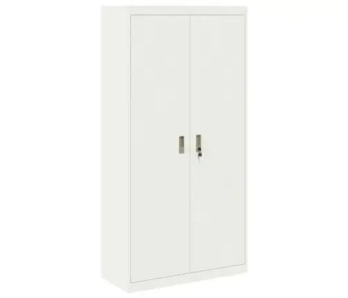 Skapītis 2 Pcs Balts 90 X 40 X 180 Cm Auksti Velmēts Tērauds Vidaxl