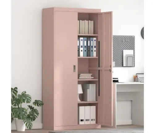 Hoiukapp 2 Pcs Roosa 90 X 40 X 200 Cm Külmvalsitud Teras