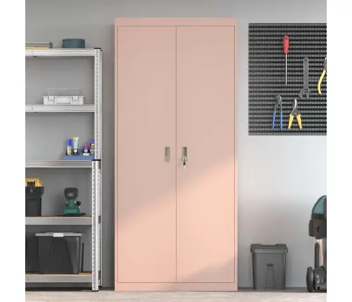 Hoiukapp 2 Pcs Roosa 90 X 40 X 200 Cm Külmvalsitud Teras