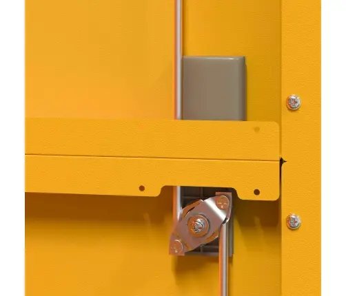 Skapītis Ar Uzglabāšanu 2 Pcs Sinapsu Dzeltena 90 X 40 X 200 Cm Vidaxl