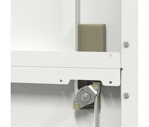 Hoiukapp 2 Pcs Valge 90 X 40 X 200 Cm Külmvalsitud Teras