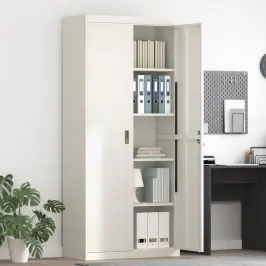 Hoiukapp 2 Pcs Valge 90 X 40 X 200 Cm Külmvalsitud Teras