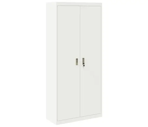 Hoiukapp 2 Pcs Valge 90 X 40 X 200 Cm Külmvalsitud Teras