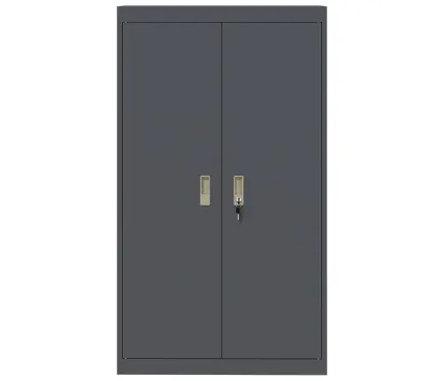 Skapītis Ar Uzglabāšanu 2 Pcs Antracīts 80 X 40 X 140 Cm Vidaxl