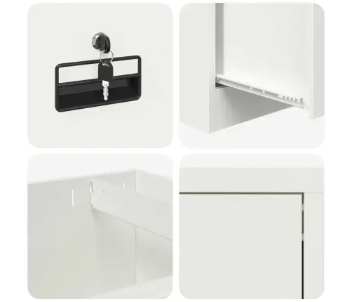 Hoiukapp 2 Pcs Must 80 X 40 X 200 Cm Külmvalsitud Teras