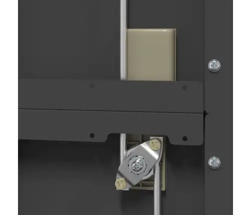 Skapītis 2 Pcs Melna 60 X 40 X 180 Cm Auksti Velmēts Tērauds Vidaxl