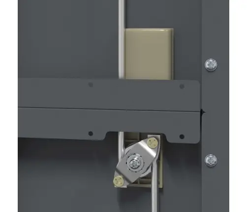 Skapītis Ar Uzglabāšanu 2 Pcs Antracīts 60 X 40 X 180 Cm Vidaxl