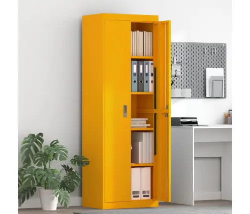 Oppbevaringsskap 2 Pcs Garučių Geltona 60 X 40 X 180 Cm