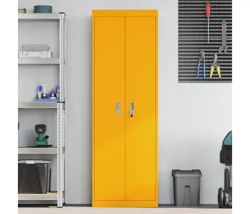 Oppbevaringsskap 2 Pcs Garučių Geltona 60 X 40 X 180 Cm