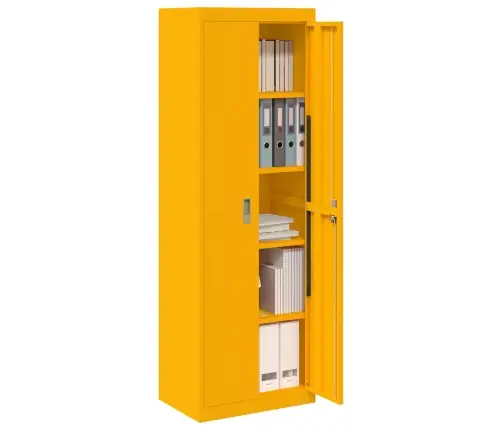 Oppbevaringsskap 2 Pcs Garučių Geltona 60 X 40 X 180 Cm