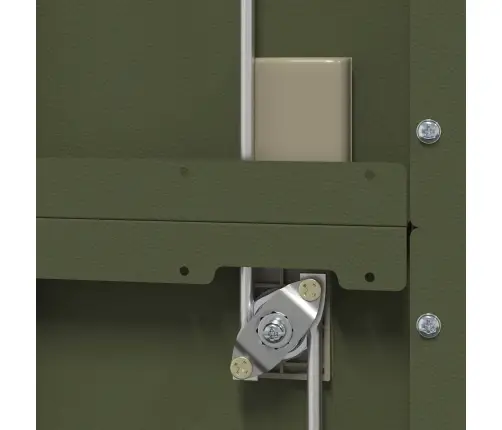 Skapītis Ar Uzglabāšanu 2 Pcs Olīvu Zaļš 60 X 40 X 180 Cm Vidaxl