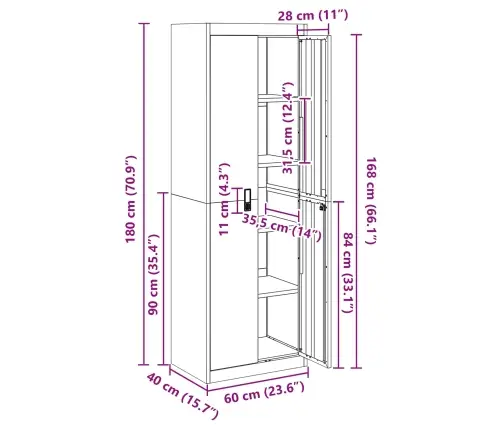 Skapītis Ar Uzglabāšanu 2 Pcs Olīvu Zaļš 60 X 40 X 180 Cm Vidaxl