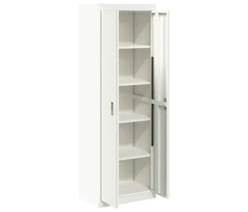 Skapītis 2 Pcs Balts 60 X 40 X 180 Cm Auksti Velmēts Tērauds Vidaxl