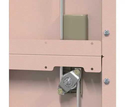 Hoiukapp 2 Pcs Roosa 60 X 40 X 200 Cm Külmvalsitud Teras