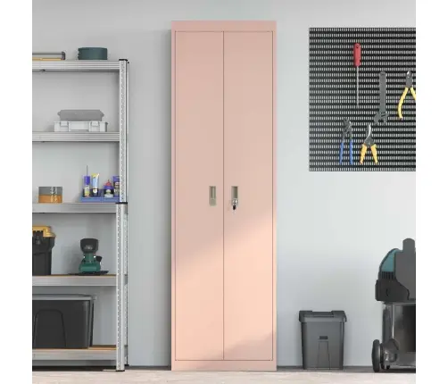 Hoiukapp 2 Pcs Roosa 60 X 40 X 200 Cm Külmvalsitud Teras