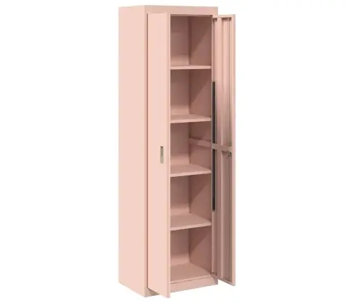 Hoiukapp 2 Pcs Roosa 60 X 40 X 200 Cm Külmvalsitud Teras