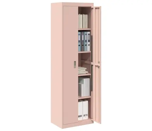 Hoiukapp 2 Pcs Roosa 60 X 40 X 200 Cm Külmvalsitud Teras